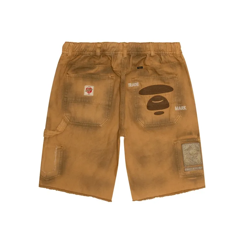 Aape SS25 Casual Shorts Men's Brown BGD-1