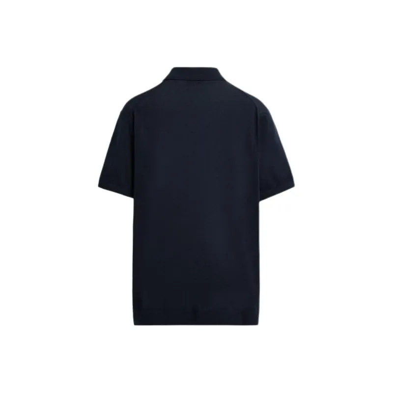 ZARA Polo Shirts Men Sea Blue-1
