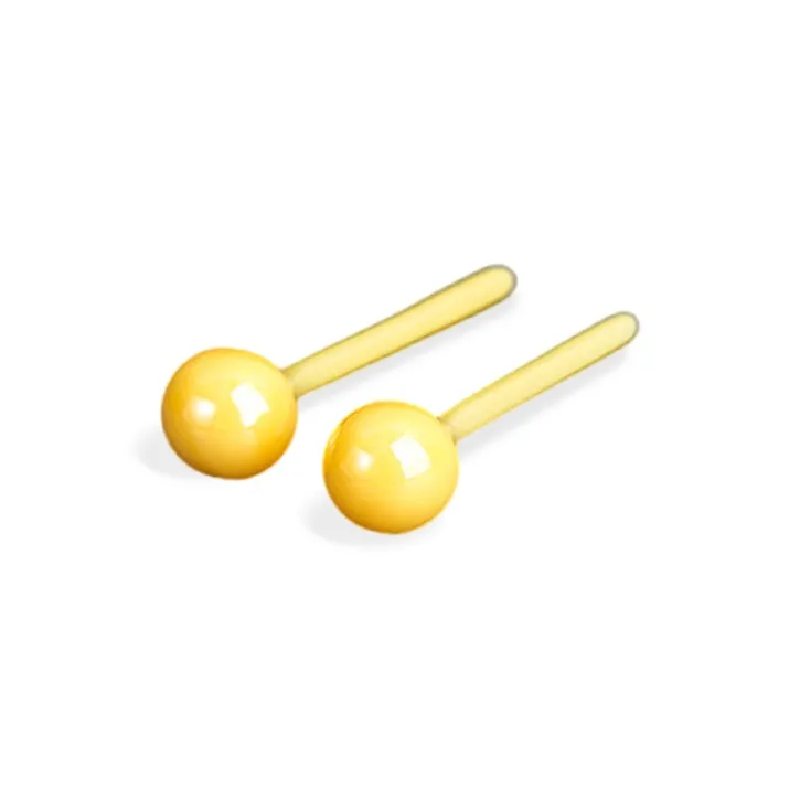 SHEEHHYY Ceramic Stud Earrings Unisex-4