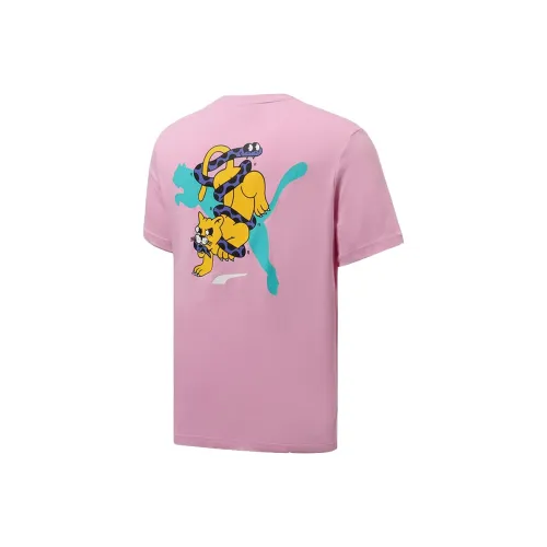 PUMA T Shirts Men Pink