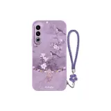 Grass Purple-DW Floral Bird Butterfly Chain Purple+Floral Bracelet