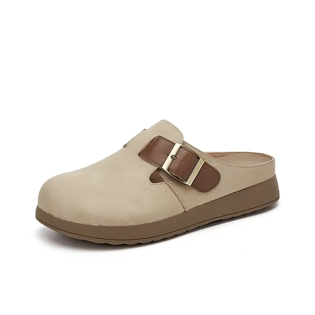 DAPHNE Rubber Sole Abrasion Resistant Wrap toe Slippers Women's-4