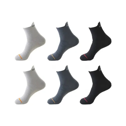 H YXIANG Basketball Socks Unisex 6 Pack