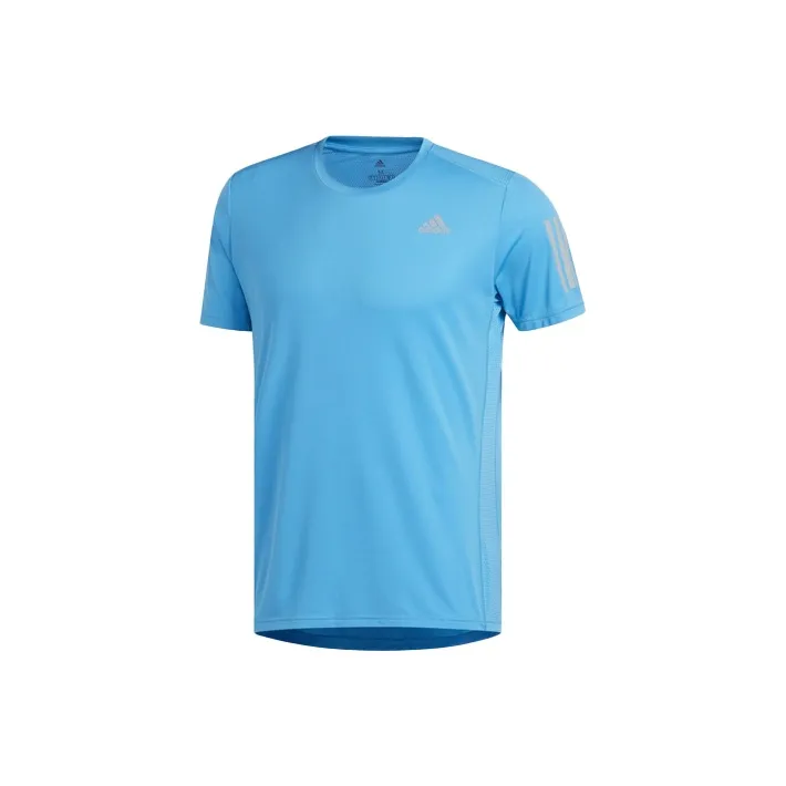 Adidas T Shirts Men Aqua Blue-0