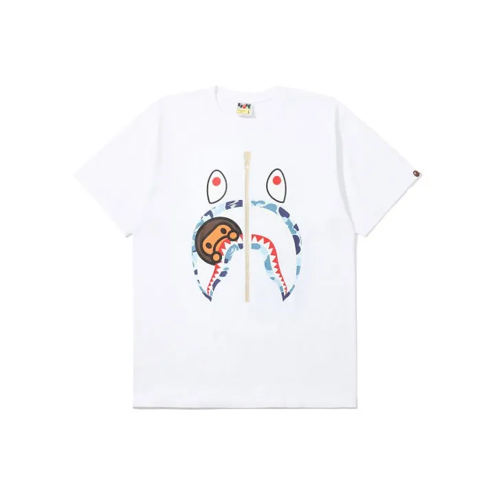 Bape Abc Camo Milo Shark Tee-4