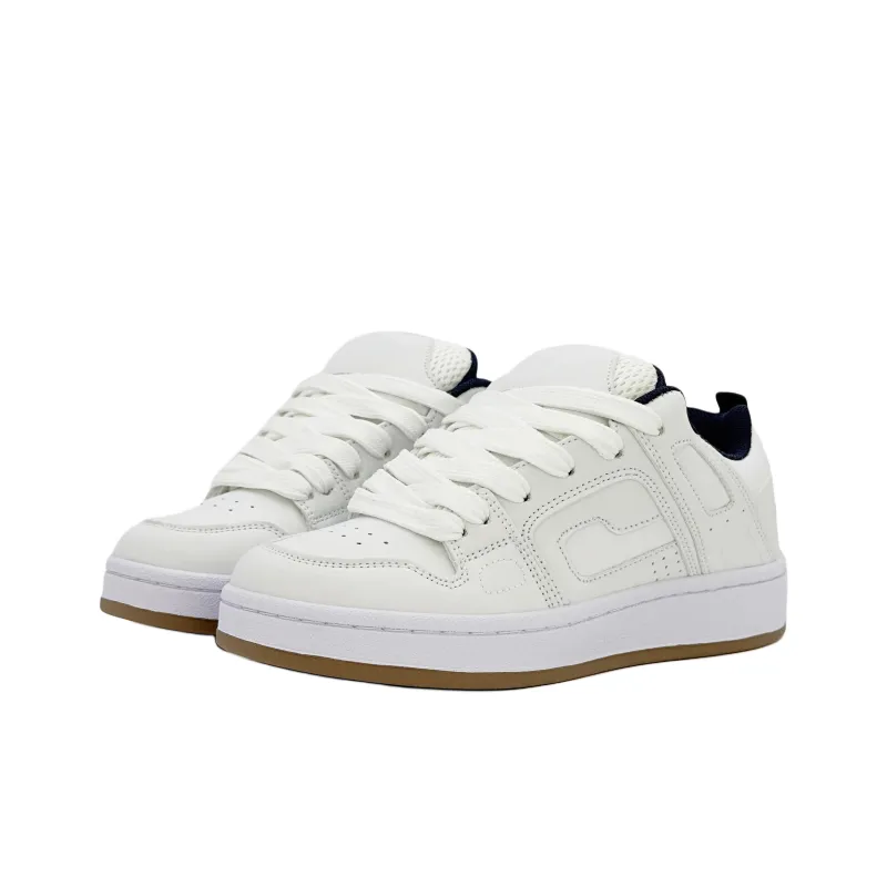 Anime Story Slip Resistant, Abrasion Resistant, Lightweight, Breathable Low Top Skateboard Shoes Women's White Blue-2