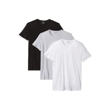 EMPORIO ARMANI T-Shirts Men 1 Set 3 Pack Black/Gray/White