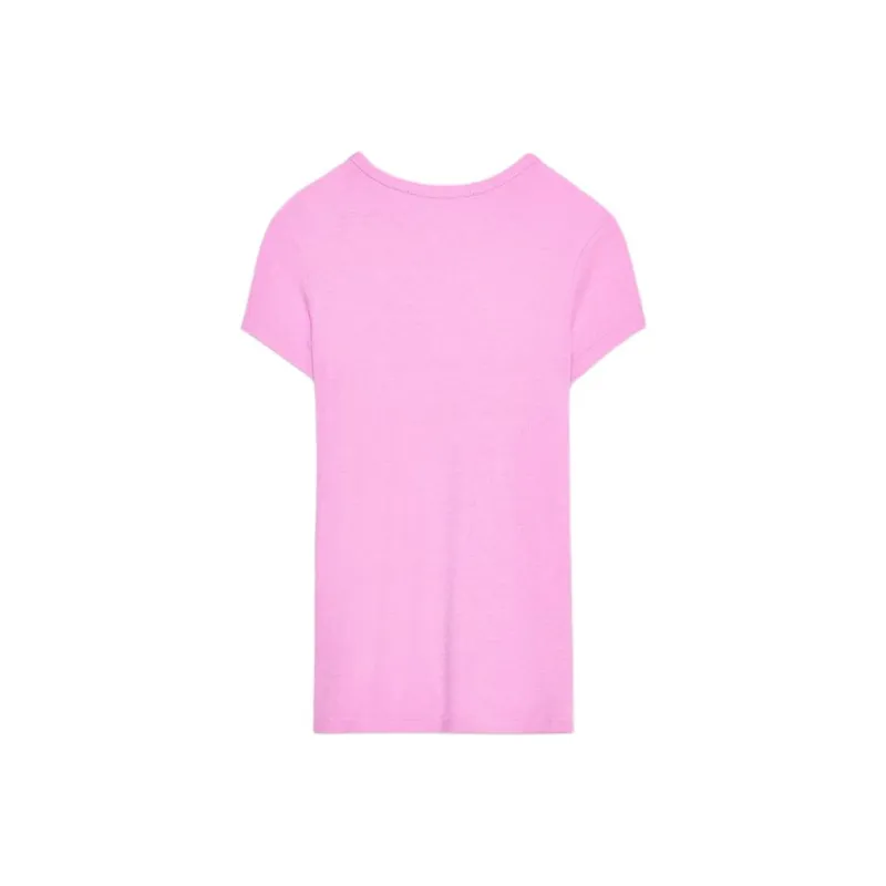 ZARA Regular T Shirt Women's Pink-1