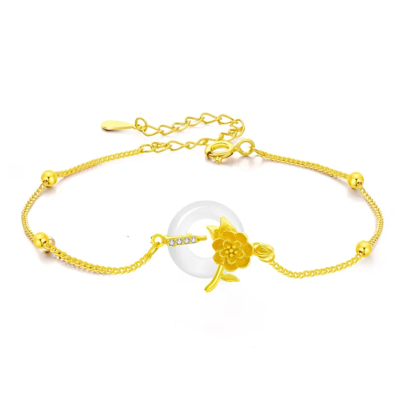 Branded Jewelry Chalcedony Jade Bracelets Women's-8