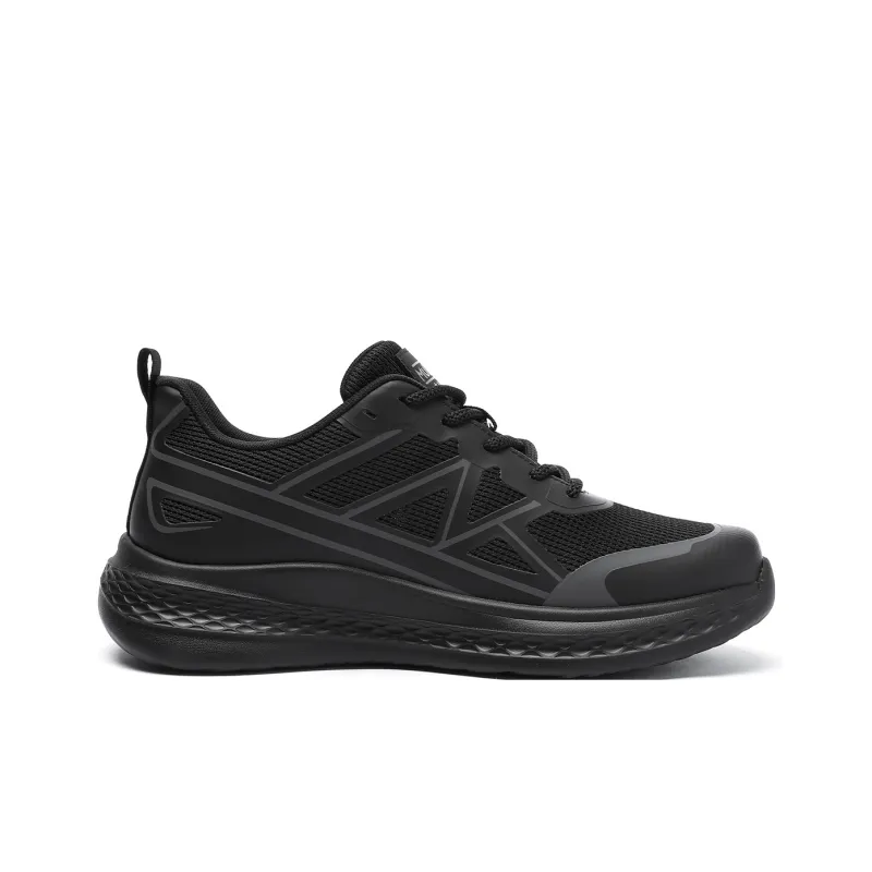 Mulinsen Travel Shoes Abrasion Resistant, Breathable, Lightweight Low Top Casual Shoes Men's Black-2