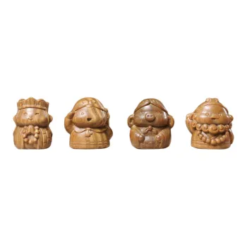 Finger Carpenter Green Sandalwood Wooden Ornaments Unisex