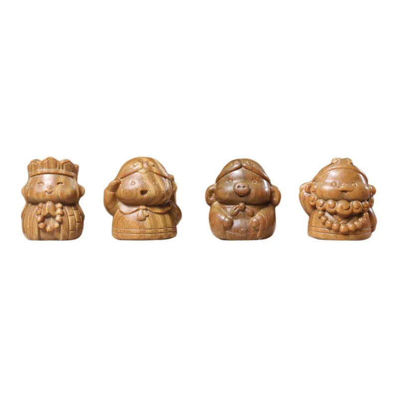 Finger Carpenter Green Sandalwood Wooden Ornaments Unisex-0