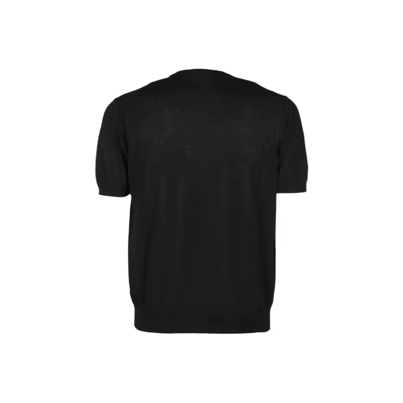 MALO Fine knit Cotton T shirt-1