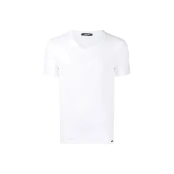 TOM FORD V Neck Jersey T Shirt