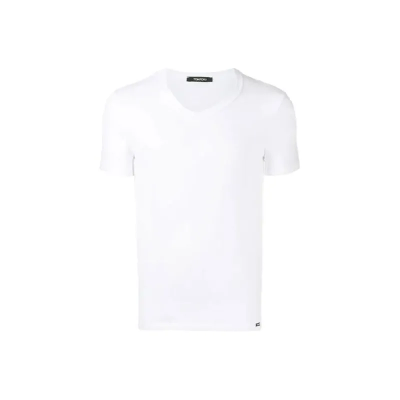TOM FORD V Neck Jersey T Shirt-0
