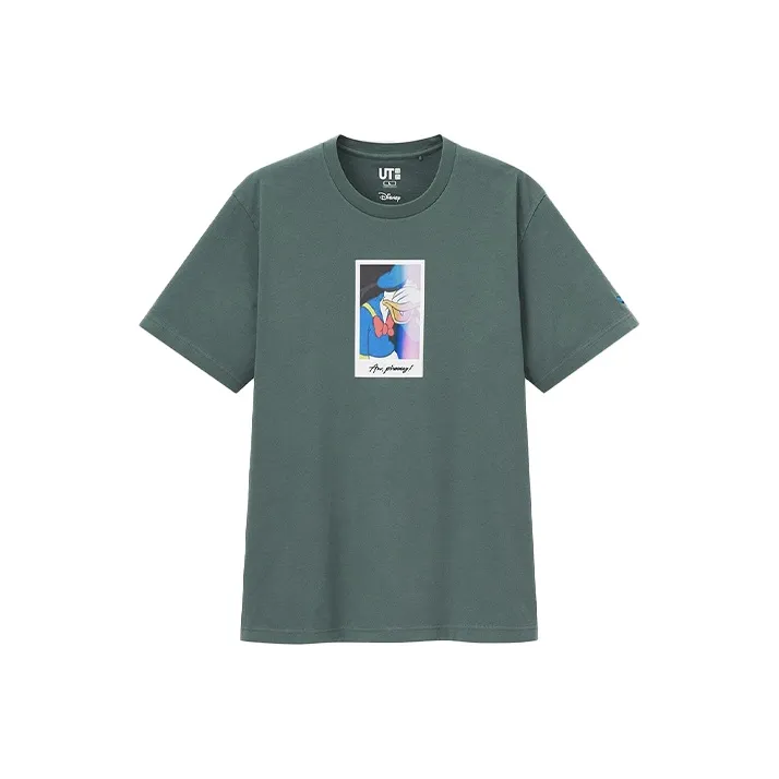 UNIQLO T Shirts Unisex Green-0