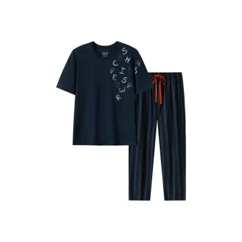 Shuya Pajama Set Men's Royal Blue