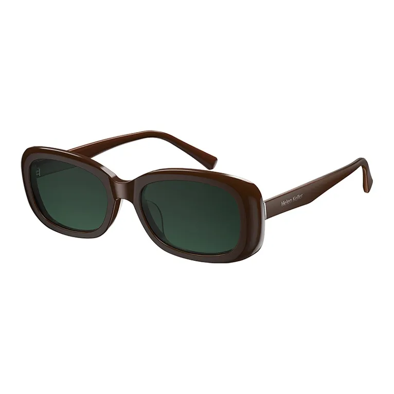 HELEN KELLER Plate Frame Irregular Shape Sunglasses Unisex-4
