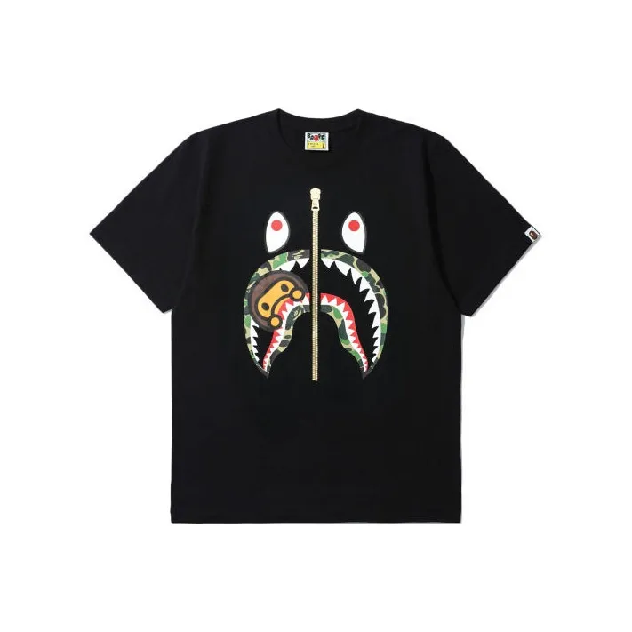 Bape Abc Camo Milo Shark Tee-2