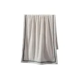 Pearl Shell White[1 Pack Anti-Shrink Ore Version]Bath Towels 80*160cm