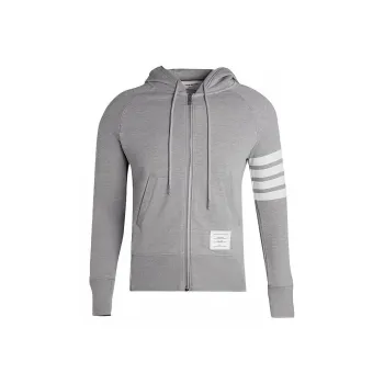 THOM BROWNE Classic Zip up Hoodie