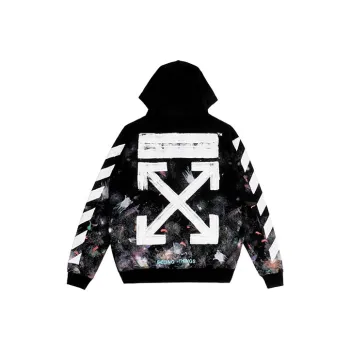 OFF WHITE Galaxy Brushed Zip Up Hoodie
