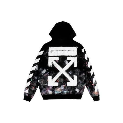 OFF WHITE Galaxy Brushed Zip Up Hoodie