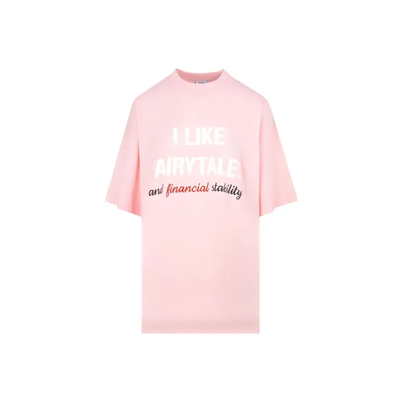 Vetements T-Shirts Unisex Pink-0