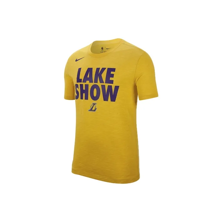 Nike T Shirts Men Yellow-0