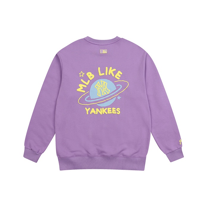 MLB New York Yankees Sweatshirts Unisex Purple - POIZON