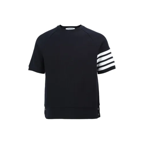 THOM BROWNE 4-Bar Short-sleeve Sweatshirt