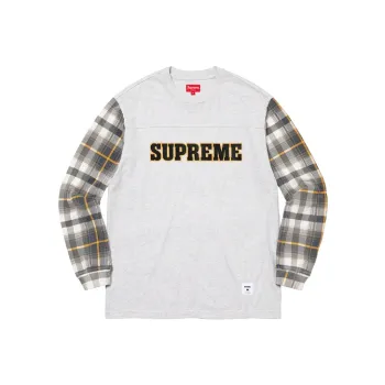 Supreme Plaid Sleeve L/S Tee