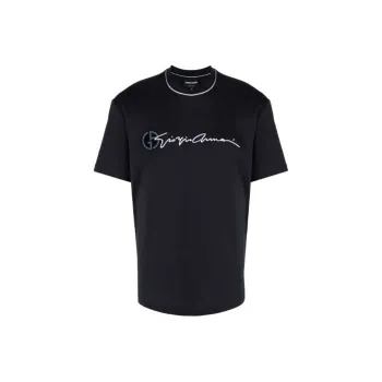 GIORGIO ARMANI T Shirts Men Black
