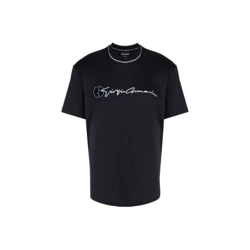 GIORGIO ARMANI T-Shirts Men Black