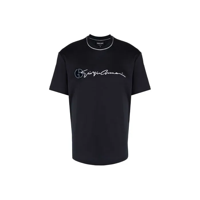 GIORGIO ARMANI T Shirts Men Black-0