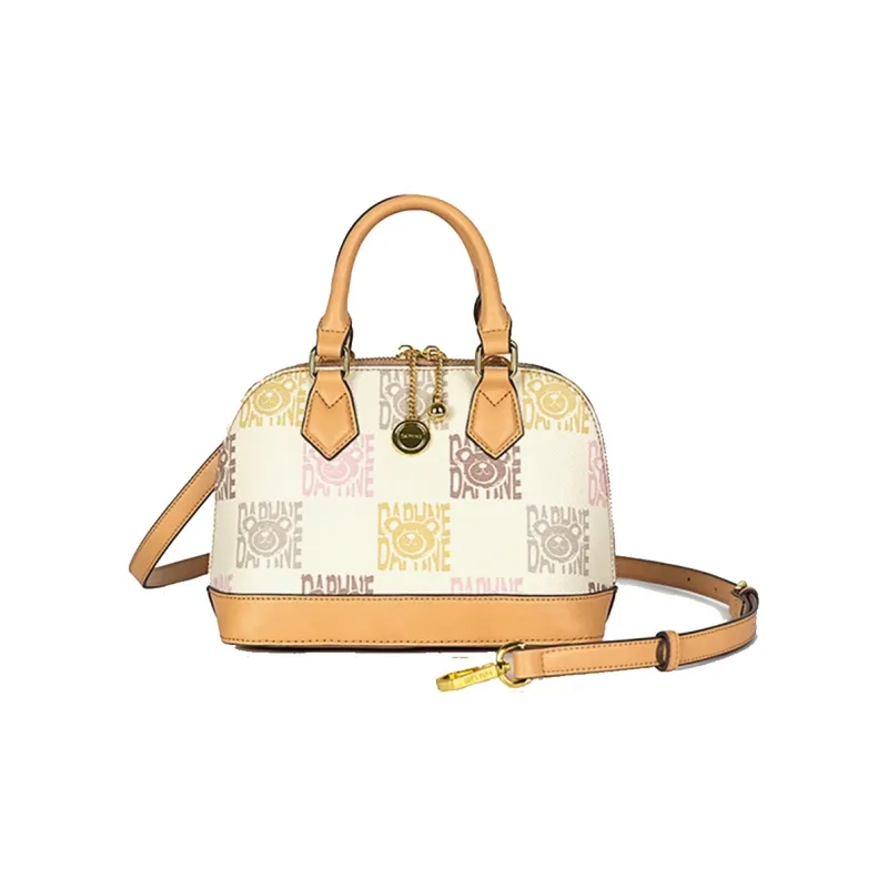 DAPHNE PVC Handbag Women's Apricot-0