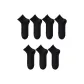 [7 Pack/No-Bone Mesh]7 Pack Black