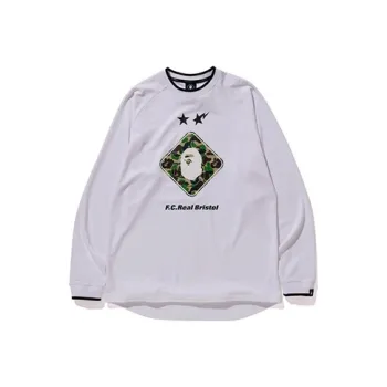 A BATHING APE X F.C.R.B. Emblem L/S Tee