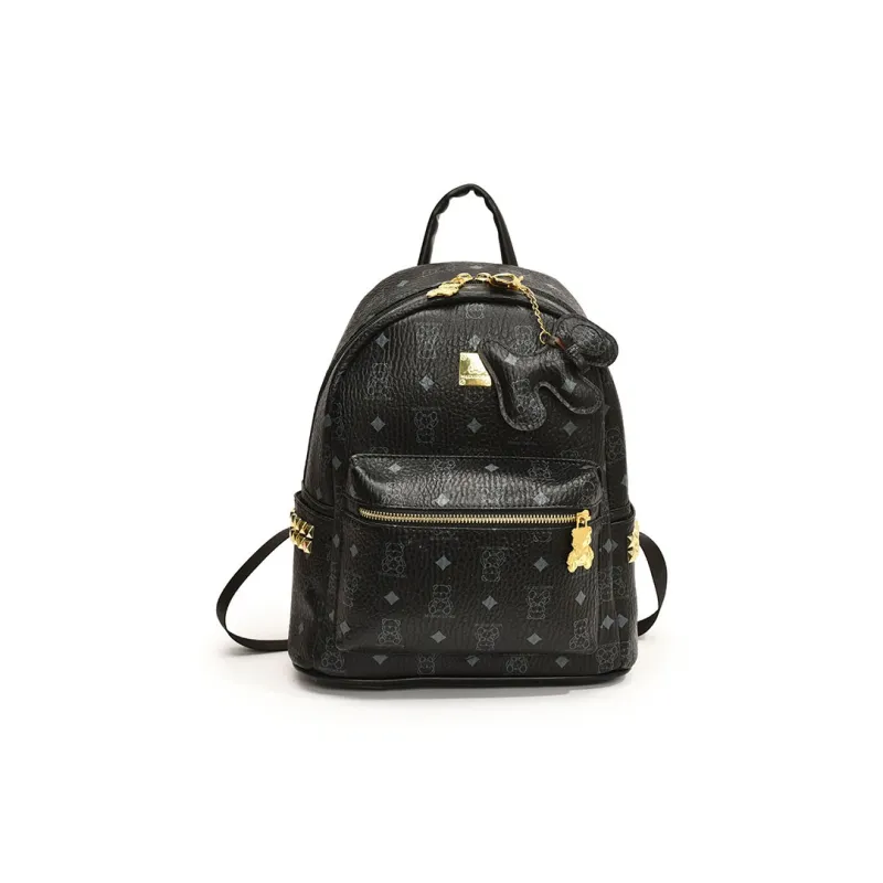 YUANTUZHE PU Backpack Regular Women's Pink/White/Black/Brown/Black & White-14
