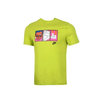 Nike T Shirts Men Cactus Green/Black