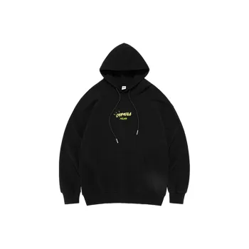 COPPOLELLA Hooded Loose Fit Sweatshirt Unisex Black