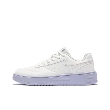 Erke Heavenly Strategy Slip Resistant, Abrasion Resistant Cushioning Low Top Skateboard Shoes Women's White Purple