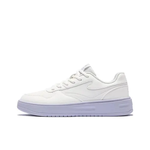 Erke Heavenly Strategy Slip Resistant, Abrasion Resistant Cushioning Low Top Skateboard Shoes Women's White Purple