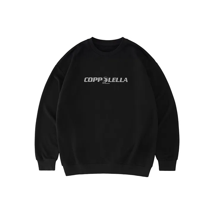 COPPOLELLA Pullover Loose Fit Regular Sweatshirt Unisex Black-0