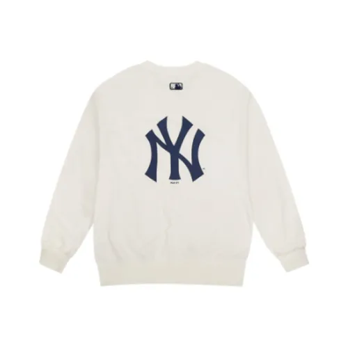 MLB Sweatshirts Unisex Ivory White