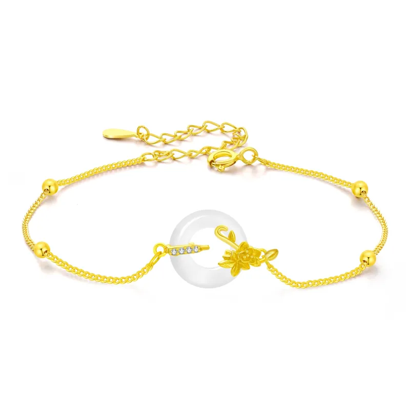 Branded Jewelry Chalcedony Jade Bracelets Women's-20