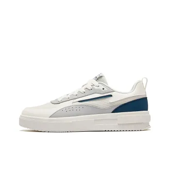 Erke Jinghong 2lite Abrasion Resistant Slip Resistant Low Top Skateboard Shoes Men's Microcrystal White Mist Gray