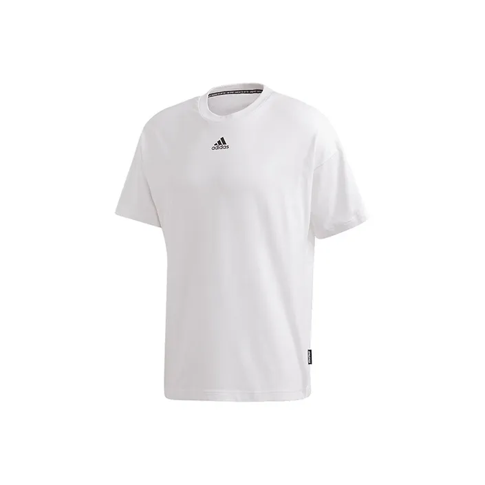 Adidas Drop Shoulder Sleeve T Shirt Men's White-0