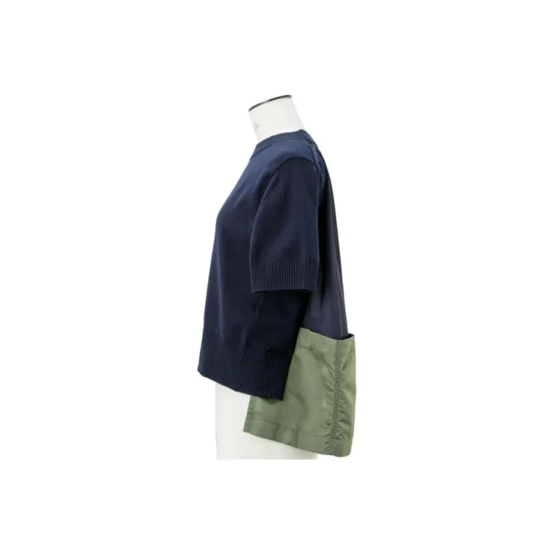 Sacai T Shirts Women's Navy-2
