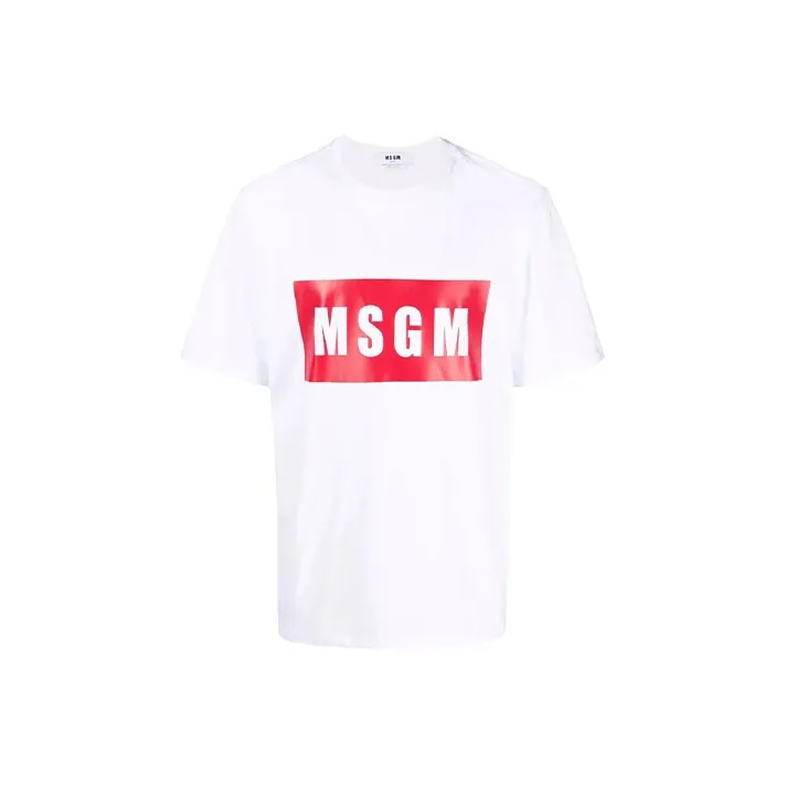 MSGM T Shirts Men White-0